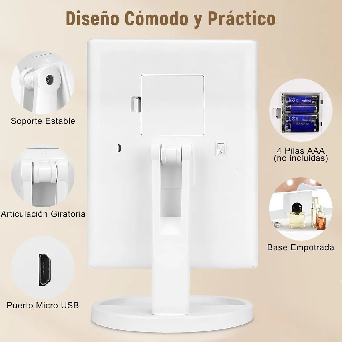 ESPEJO DE MAQUILLAJE